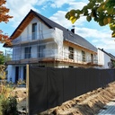 Bâche de clôture de chantier 160g/m² noir PE 1,76m x 3,41m-3