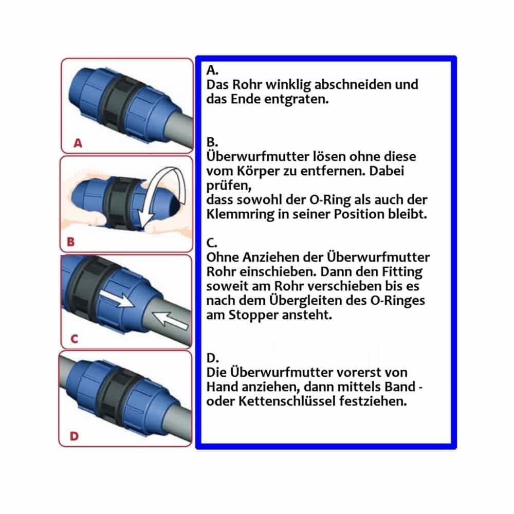 Raccord PP PE pour tuyau-1