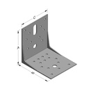 Connecteur d'angle 100 x 100 x 90 x 2 mm avec nervure-0