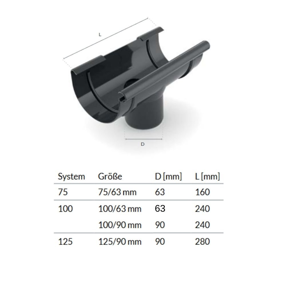 Raccord graphite Système 75/63-0