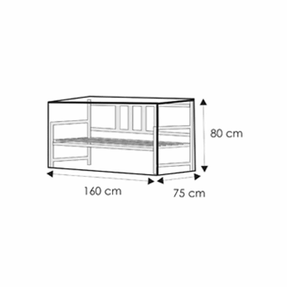 Housse de protection transparente 3 places, env.160x80x75-0