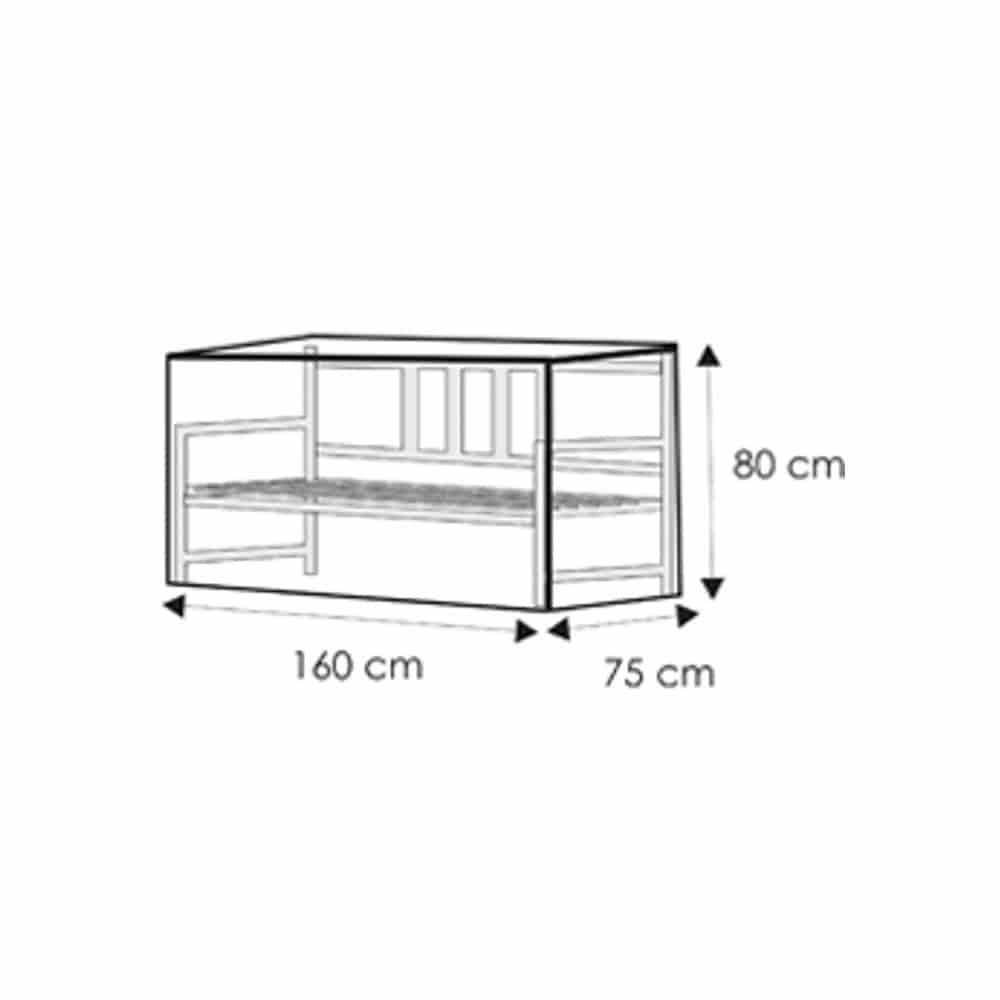 Housse de protection transparente 3 places, env.160x80x75-0