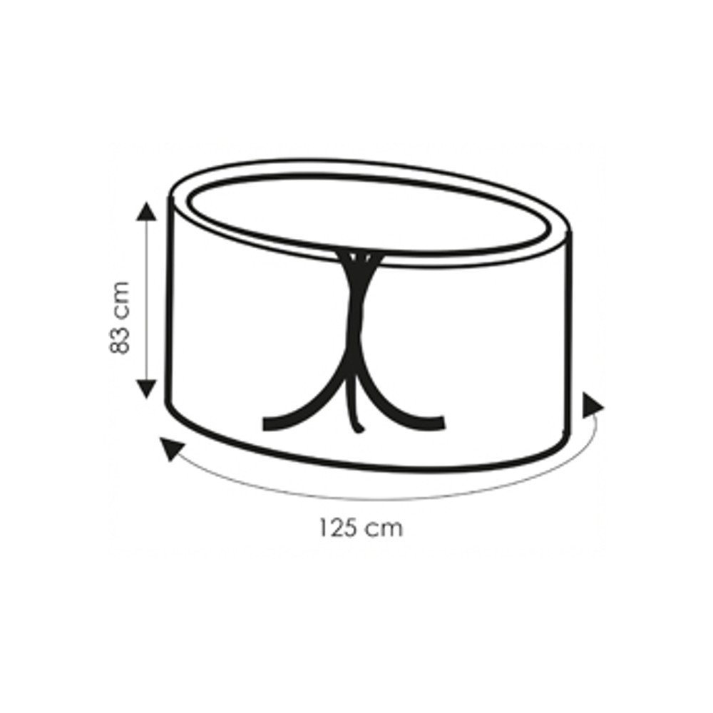 Housse de protection transparente Table, env.125x83-0