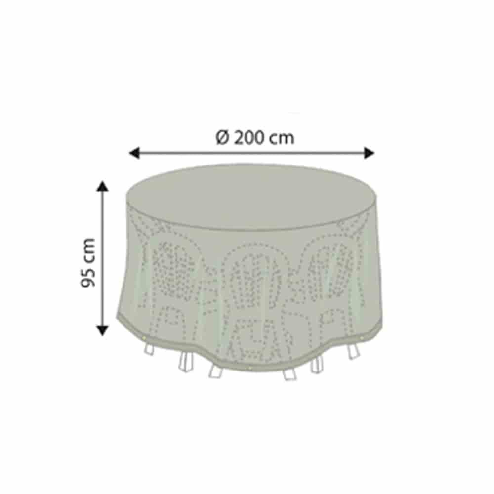 Housse de protection Deluxe pour ensemble rond, env. 200x95-0