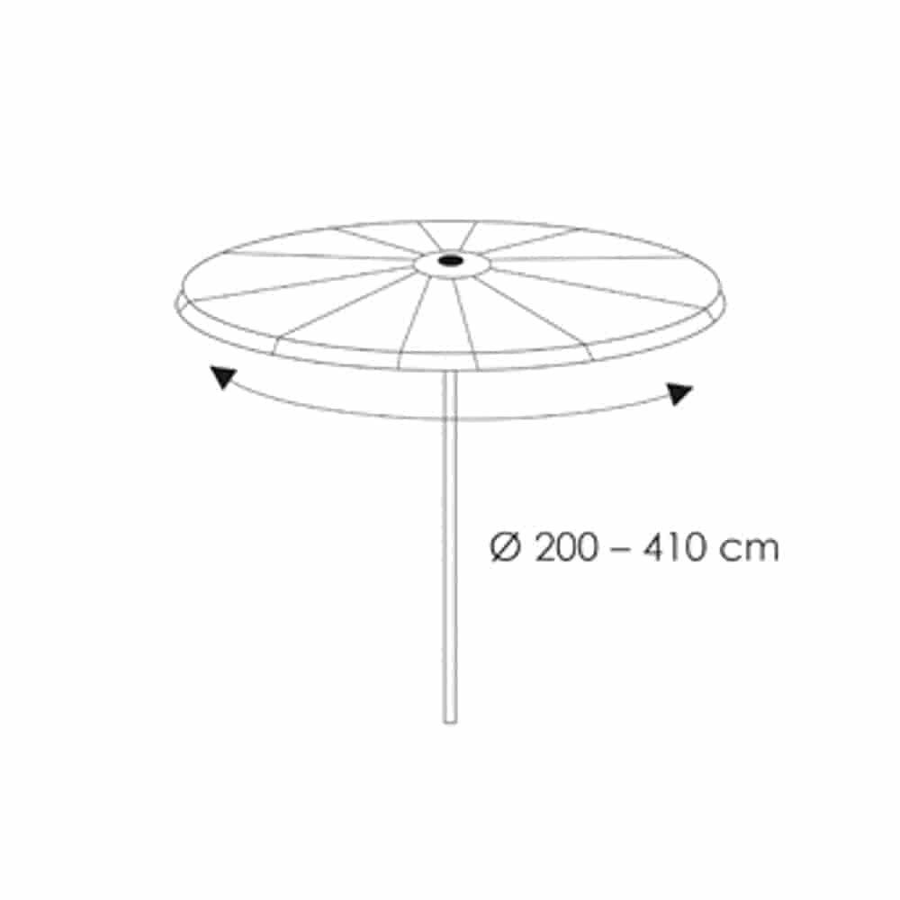 Housse de protection Deluxe Parasol de fête, env.Ø200-410-0