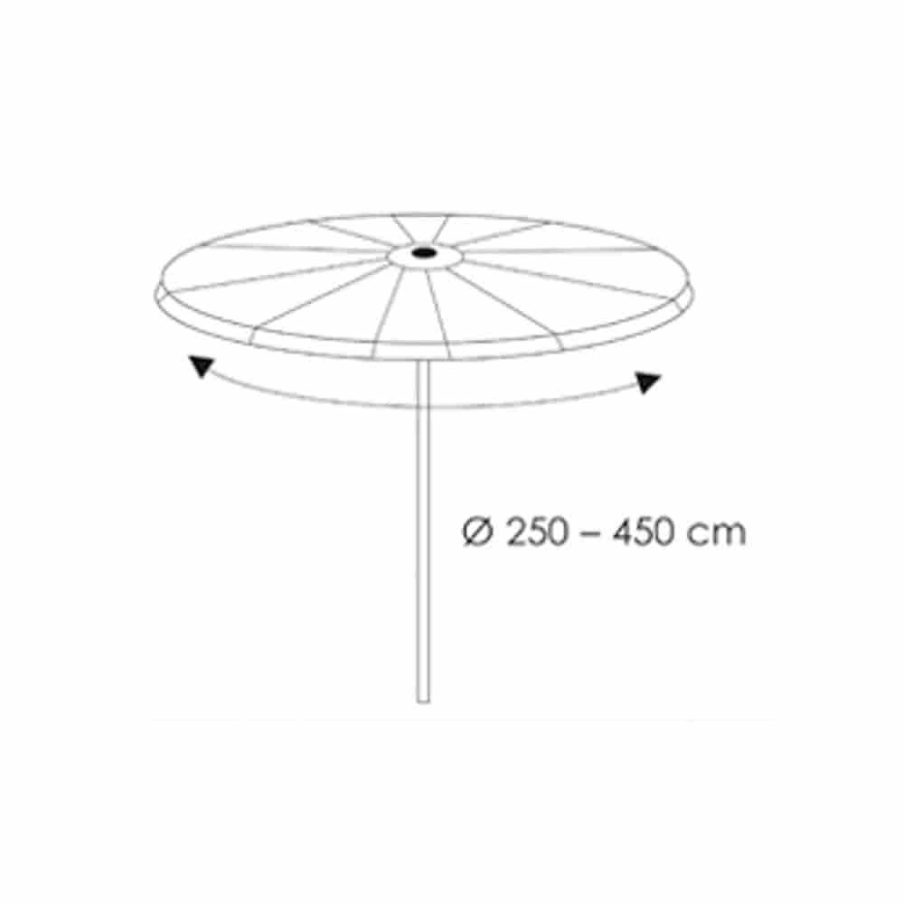 Housse de Protection Deluxe Parasol de Fête, env.Ø250-450-0