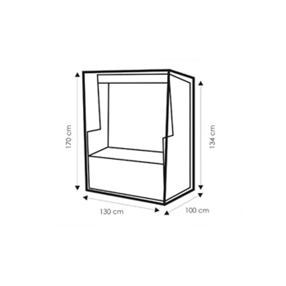 Housse de protection Deluxe Strandkorb, env. 130x100x170/135-0