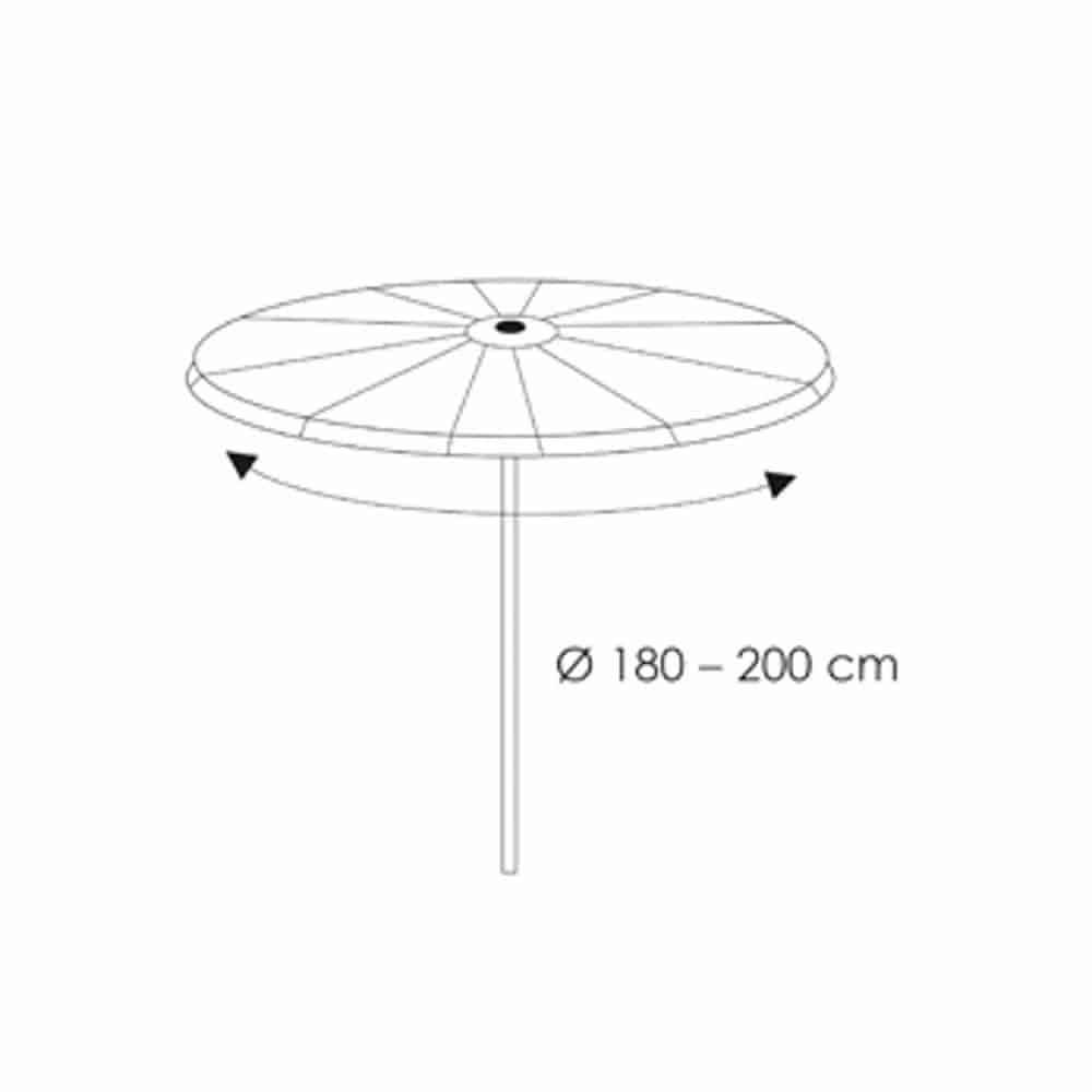 Housse de protection Deluxe Parasol de fête, env.Ø180-200-0