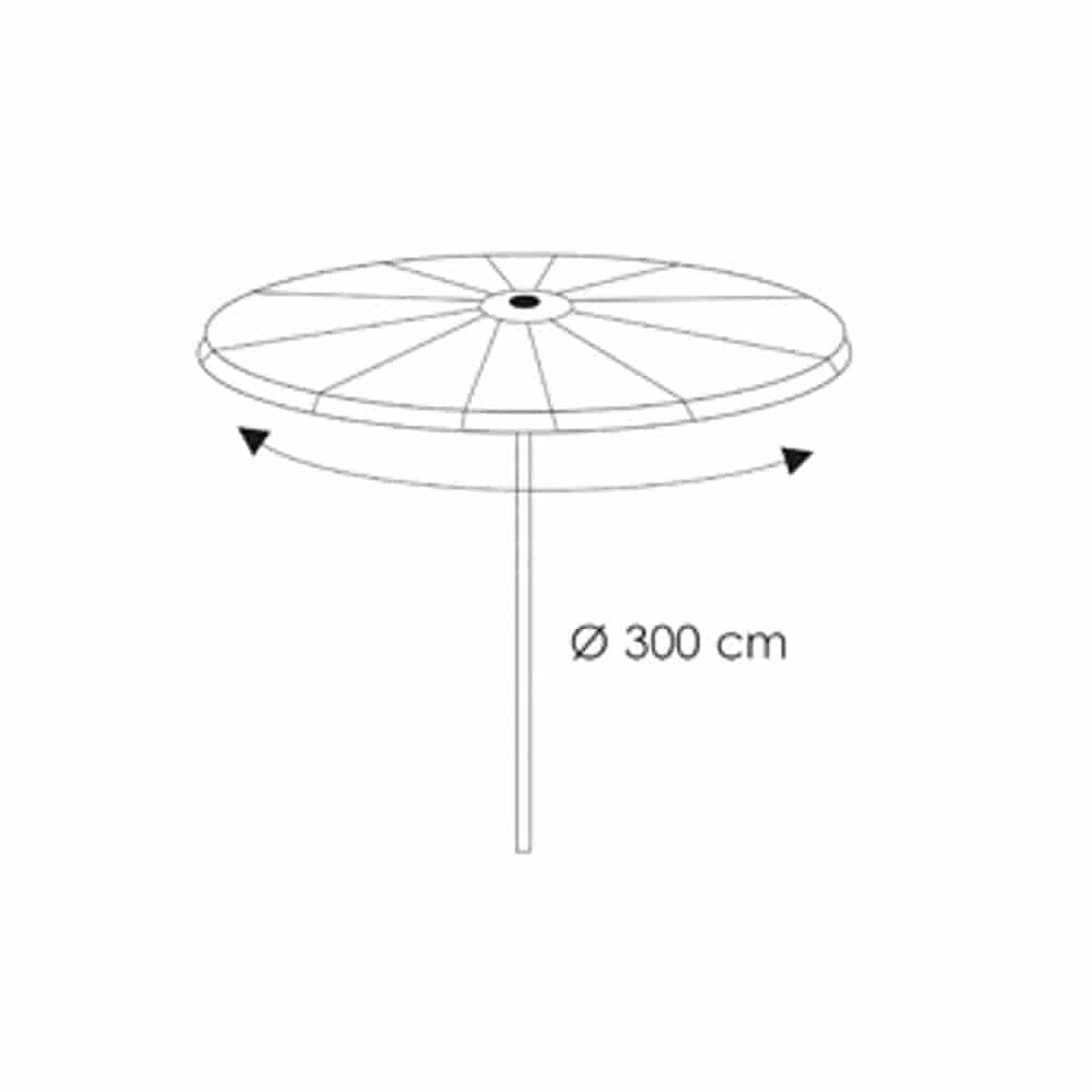 Housse de protection Deluxe Parasol de fête, env.Ø300-0