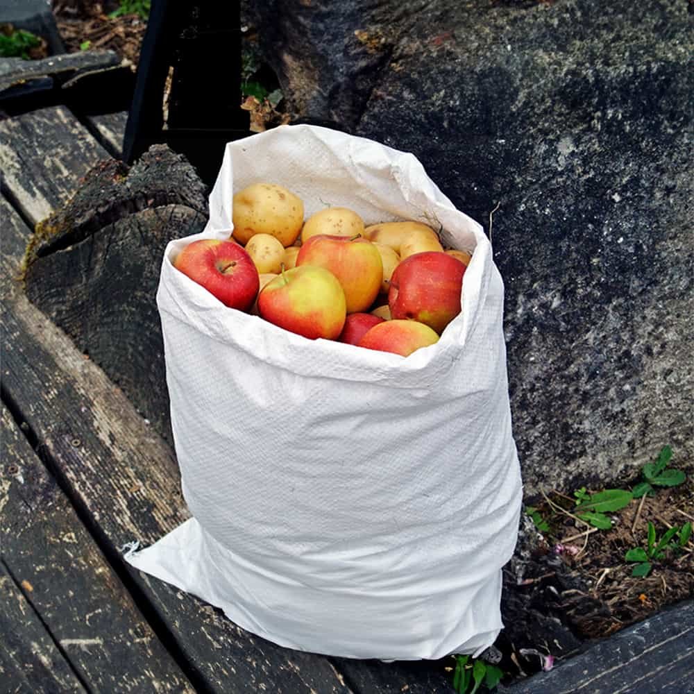 Sac en tissu PP 65cm x 135cm, blanc-0