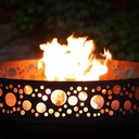 Brazier «BOSTON» 80 cm - en acier naturel-1