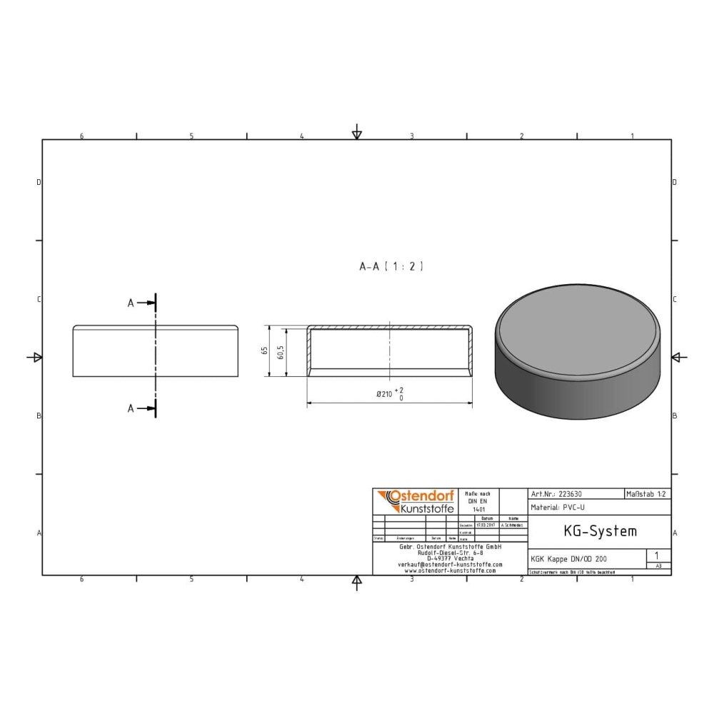 KGK Bouchon DN/OD 200-1