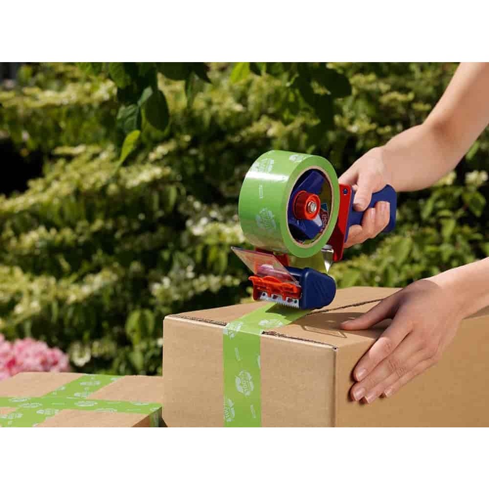 tesa tesapack Ruban de Paquet 58156 PP écologique 50 mm x 66 m (vert)-0