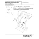 Boîte à outils pour diable à bouteilles en acier fk-1100 / 1101-2