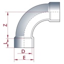 PVC-U Coude 90° 25 mm PN16-0