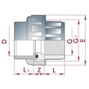 PVC - U Raccord à coller x IG 20 mm x 1/2"-1