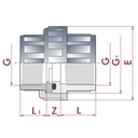 PVC - U Raccordement IG x IG 1/2"-1