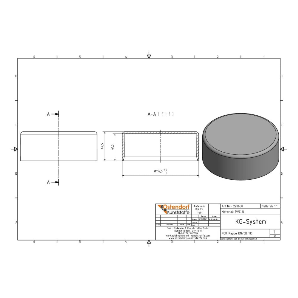 KGK Bouchon DN/OD 110-1