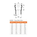 KGEA Abzweig DN/OD 160/110 45 Degrés-0