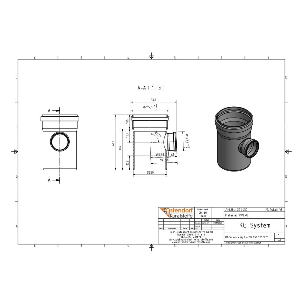 KGEA Branche DN/OD 250/125 87 Degrés-1