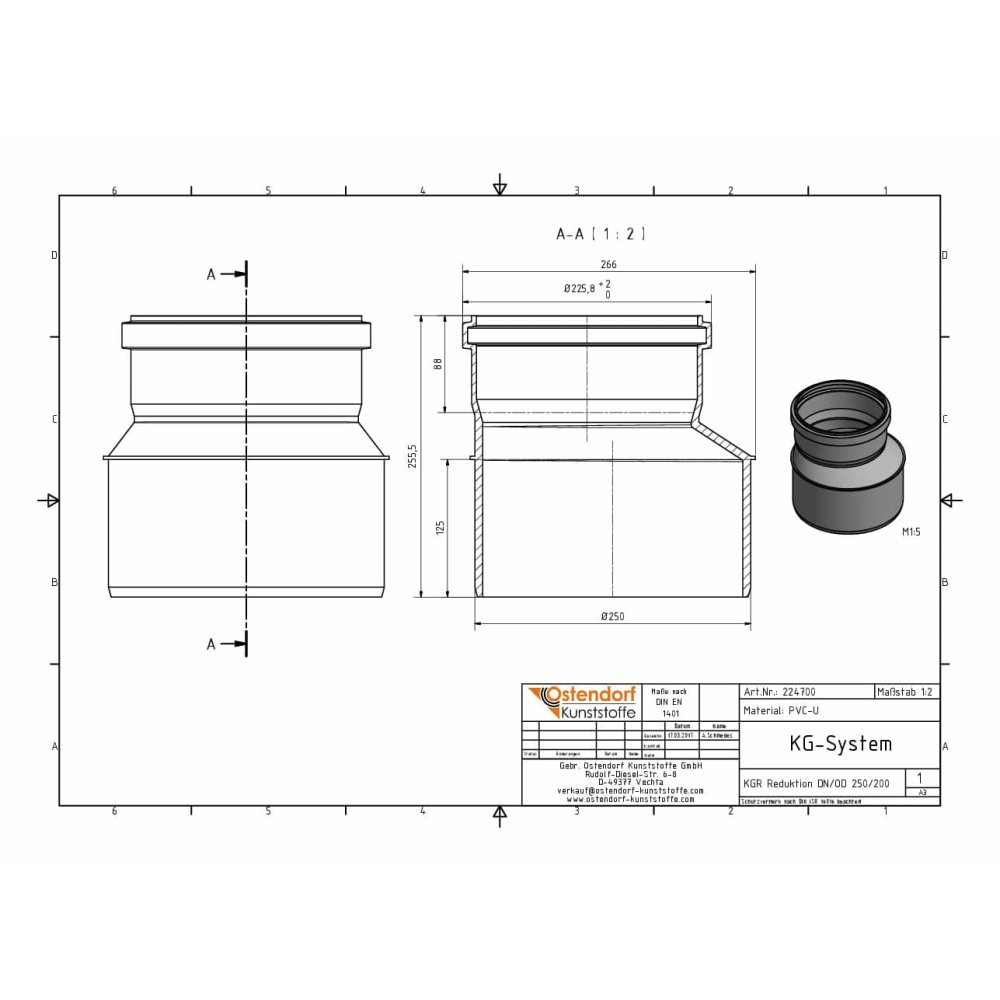 KGR Réduction DN/OD 250/200-1