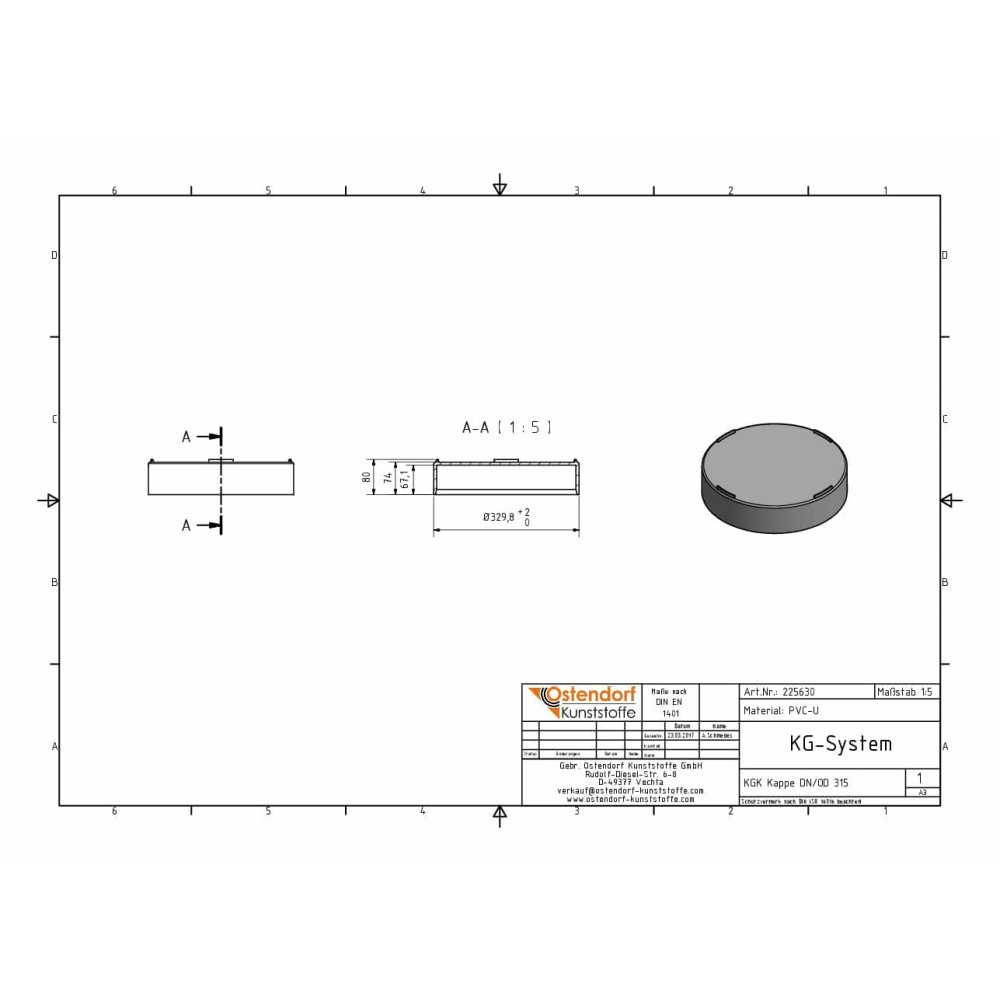 KGK Cap DN/OD 315-1