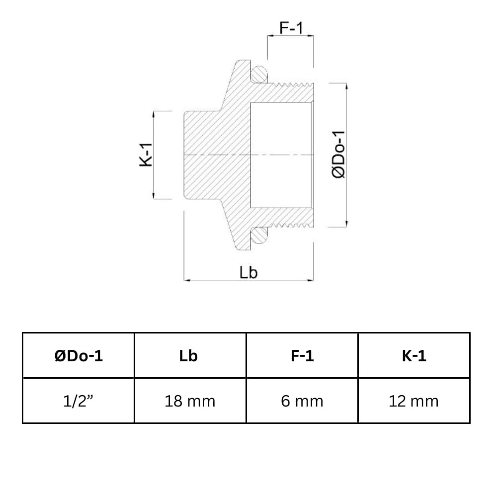 Raccord fileté en laiton bouchon 1/2" Mâle-0