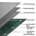 vert 650 g/m² PVC 5 x 8m (40m²) bâche-0