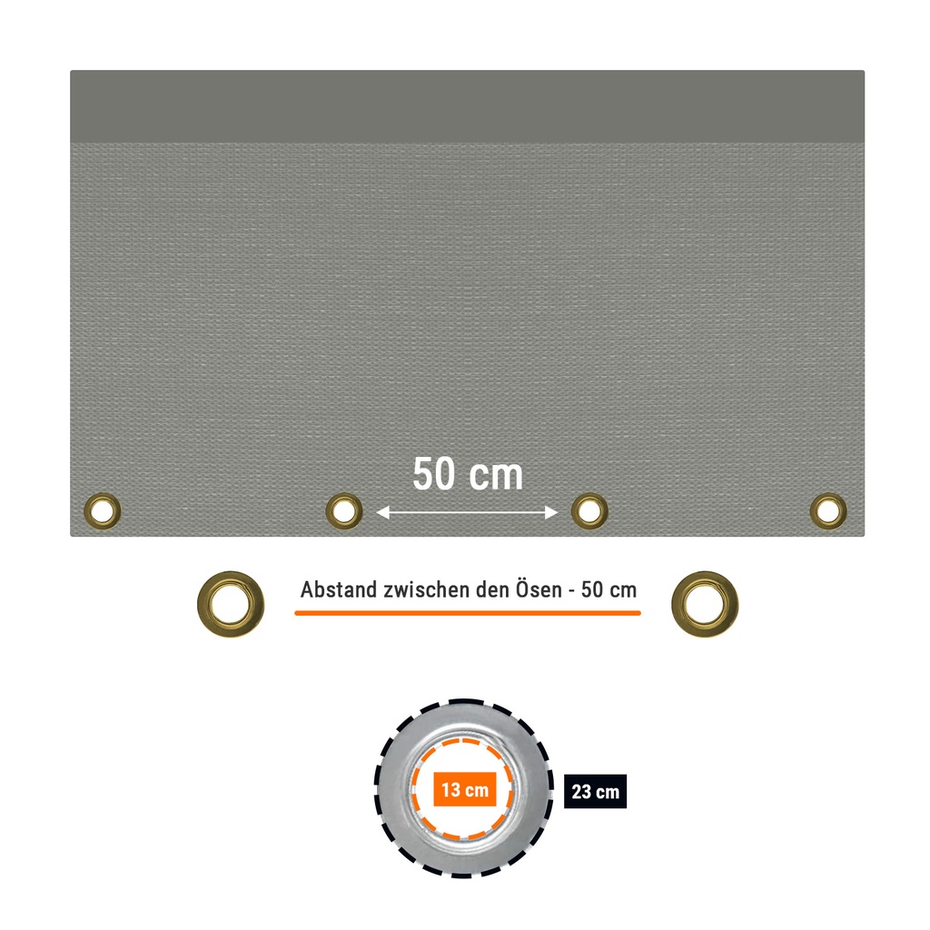 280 g/m² gris 3 x 5 (15m²) bâche de couverture-1