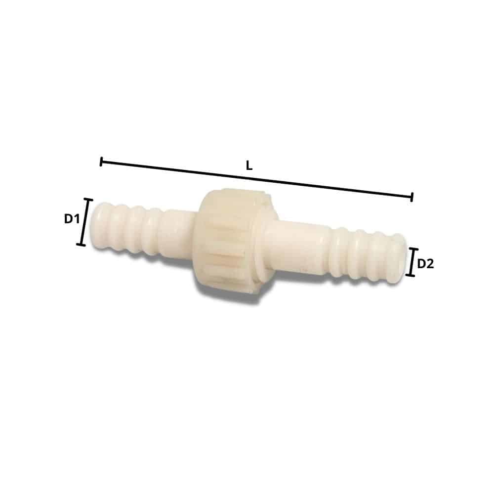 Connecteur de tuyau en plastique 3/3 raccord embout 40 mm-0