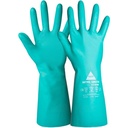 Gants de protection chimique en nitrile vert, taille 8