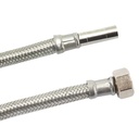 DN8 DVGW Tuyau blindé avec tresse en acier inoxydable 3/8" ÜM x 10mm Embout de tuyau 300 mm