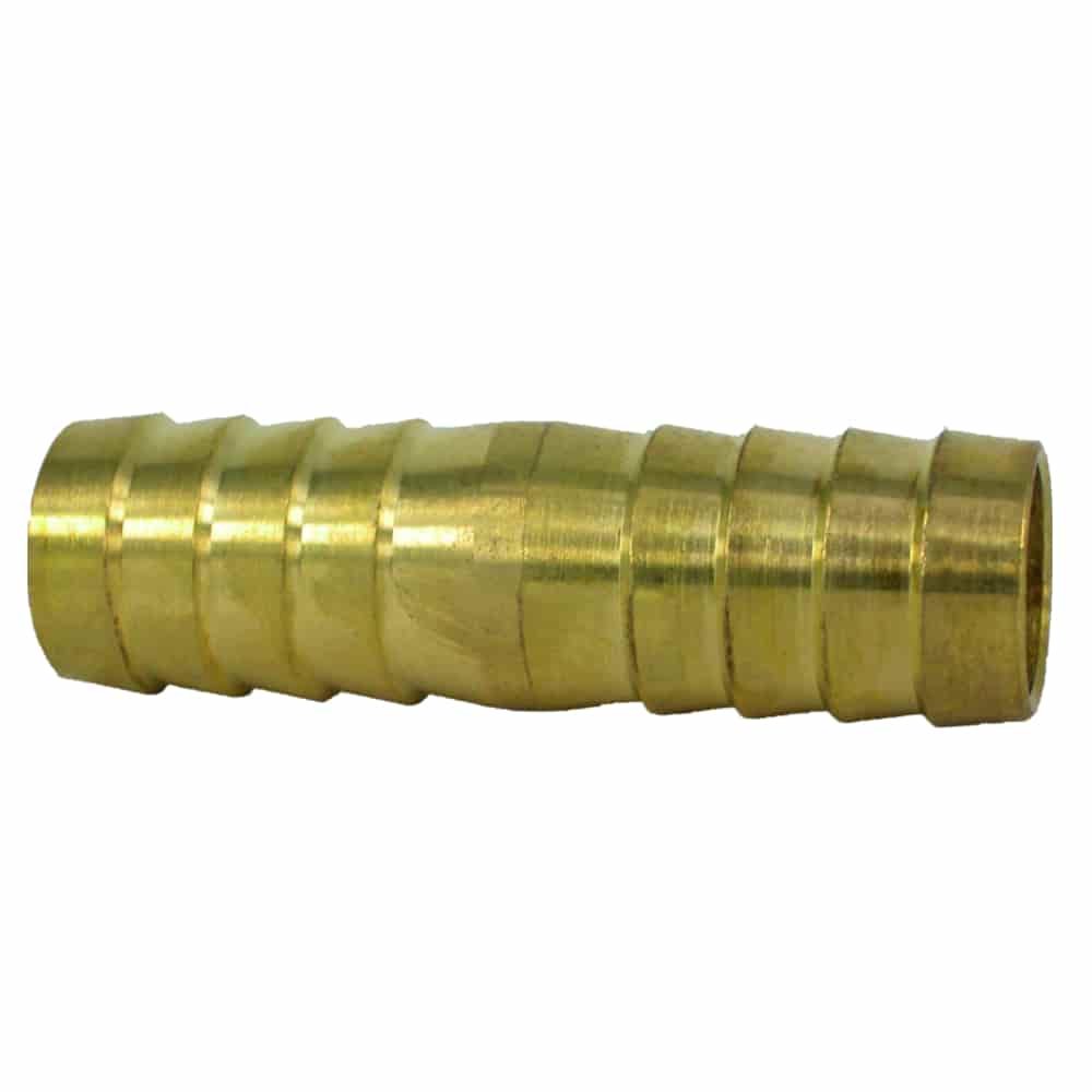 Raccord pour tuyau en laiton / double embout 13mm / 1/2" pouce