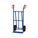 Chariot en tube d'acier 250 kg avec pneus à air 620 x 440 x 1110 mm