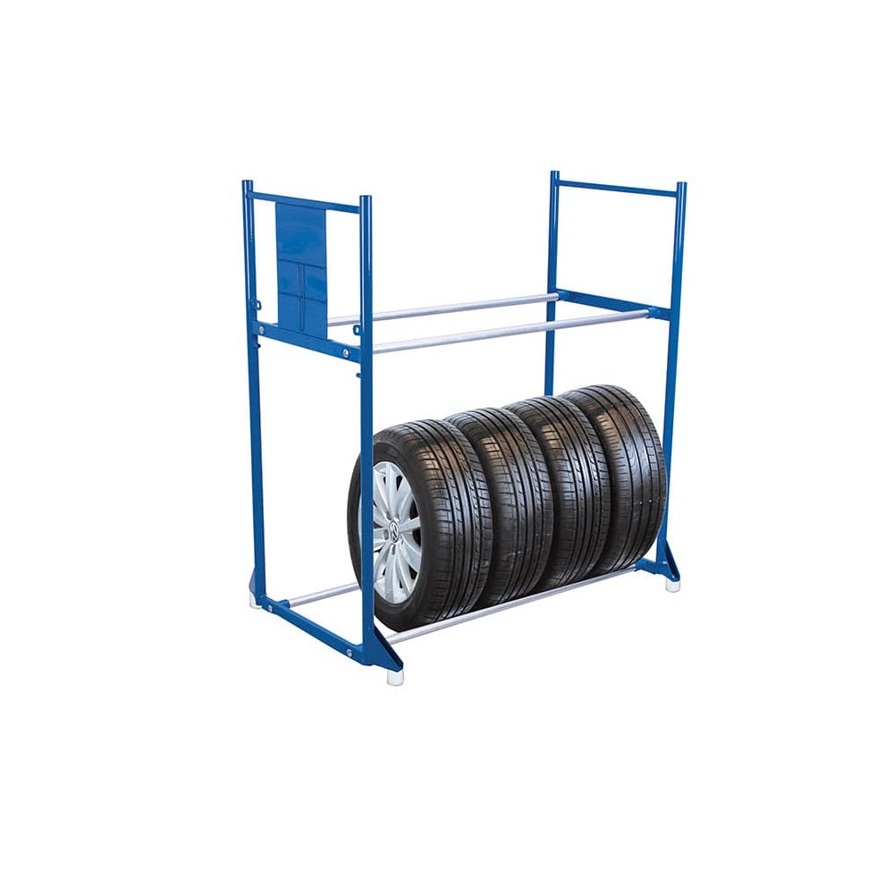 Rayonnage pour pneus à 2 niveaux 300 kg 1205 x 780 x 1325 mm