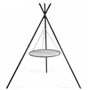 Grill pivotant "TIPI" 210 cm + Grille 80 cm en acier inoxydable