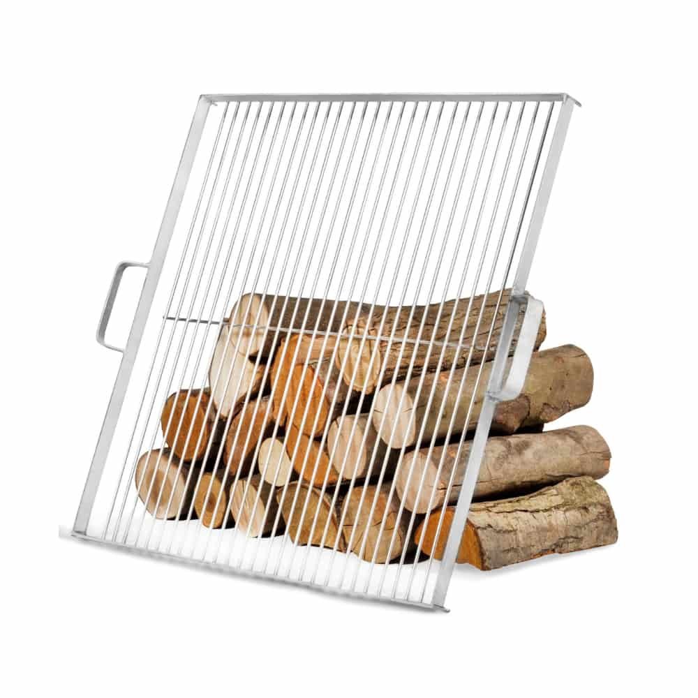 Grille en acier inoxydable 58 x 58 cm pour brasero 80 cm