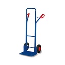 Chariot en acier 250 kg avec grande pelle Hauteur 1300 mm Pneumatiques pleins 570 x 650 x 1305 mm