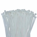 100 Attaches de câble 530x9, 0mm Naturel (blanc) PA6.6