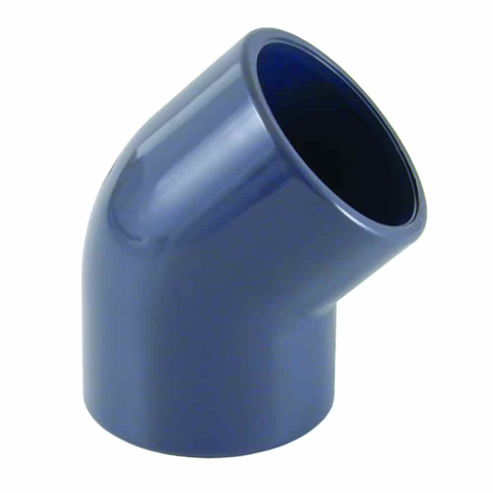 PVC - U 45° Coude Manchon 63 mm PN16