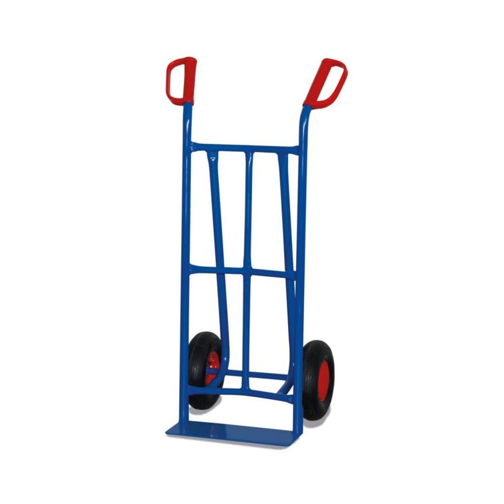 Chariot en tube d'acier 200 kg avec pneus gonflables 550 x 630 x 1100 mm