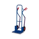 Chariot à tubes d'acier 250 kg avec grande pelle Patins de glissement Pneumatiques 570 x 655 x 1315 mm