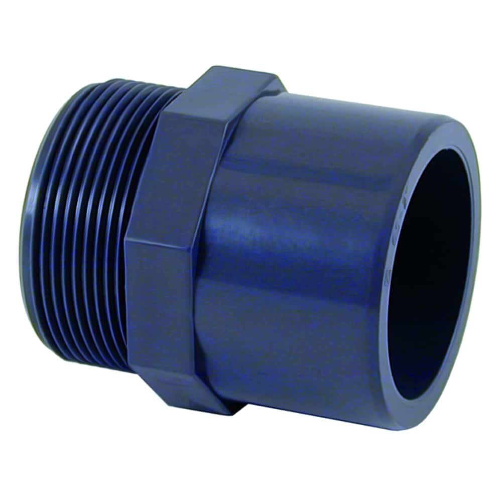 PVC-U Raccord de transition Manchon x AG 32-25mm x 3/4" PN10