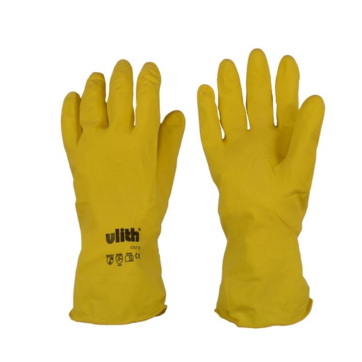 [BONI-42201-10] Gants industriels en latex caoutchouc taille L/9 jaune