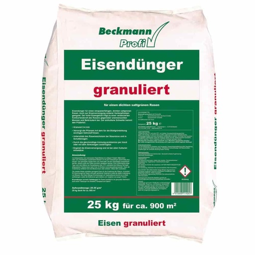 [BONI-11425] 25 kg d'engrais de fer granulaire Beckmann 2-4mm pour env. 900m²