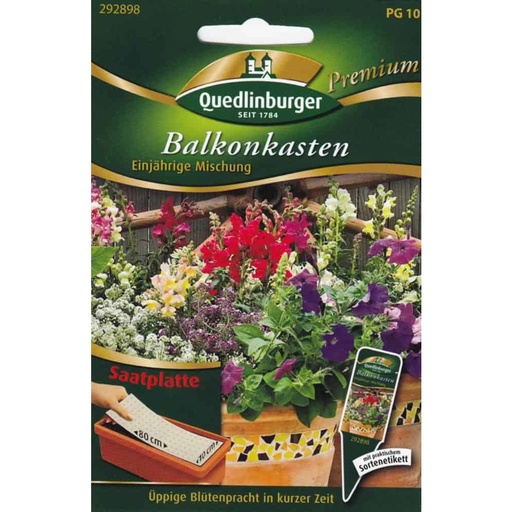 [BONI-292898] Plateau de graines Mélange pour jardinières de balcon