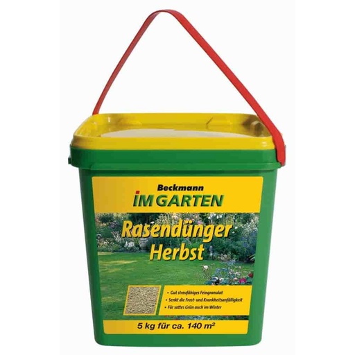 [BONI-boni1005] Engrais gazon automne 5 kg Beckmann NPK-6+5+12 pour env. 140 m²