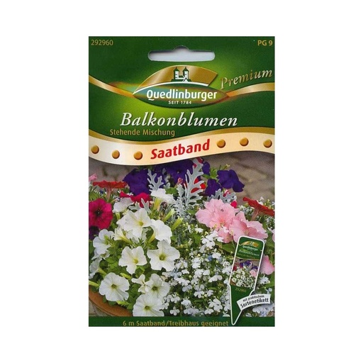 [BONI-292960] Bande de semences de fleurs de balcon, mélange dressé