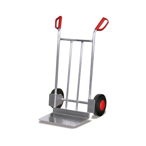 [BONI-ap-710.206] Sackkarre en aluminium 200 kg avec grande pelle Pneus pleins 690 x 600 x 1110 mm