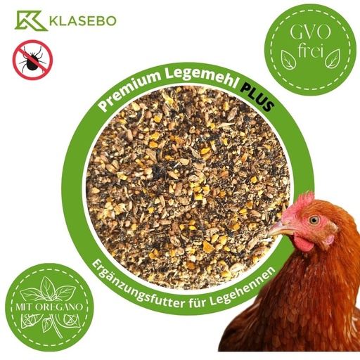 [BONI-42471] 25 kg Premium Farine de Ponte PLUS avec Origan - Aliments pour Volaille pour Poules, Oies, Canards